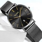 Black Luxury Dress Wrist Waterproof