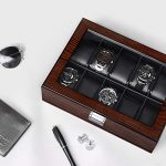 BEWISHOME Watch Box -10 Slot Luxury Watch Case