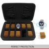 10 Slots Watch Box Organizer/Men Watch Display Storage