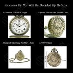 SIBOSUN Doctor Who Pocket Watch Quartz Chain