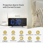 Projection Alarm Clock Radio Digital Clock with USB Charger