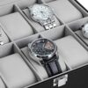 SONGMICS 10-Slot Watch Box, Faux Leather Watch Case