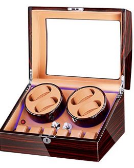 FRUCASE Automatic Watch Winder Brown New Version