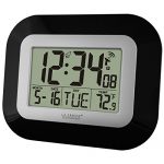 Atomic Digital Wall Clock with Indoor Temperature