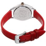 Bruno Magli Two-Tone Red Italian Leather Dial Strap Watch