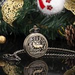 SIBOSUN Vintage Pocket Watch Mechanical Double Cover