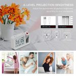 Projection Alarm Clock 180° Projector