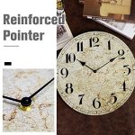 Living Room Rustic Quiet Wood Map Clock