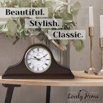 Mantel Clock, Wooden Mantle Clock for Living Room Décor