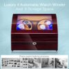 FRUCASE Automatic Watch Winder Brown New Version