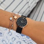 CLUSE Minuit Mesh Rose Gold Black Black Women's