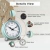 Peakeep 4" Battery Operated Antique Retro Analog Alarm Clock