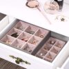 BEWISHOME Jewelry Organizer Tray Stackable Earring Storage