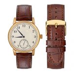 WOCCI 18mm Alligator Embossed Leather Watch Band