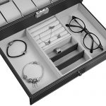 Hossejoy Leather Watch Box 12 Mens Watch Organizer