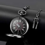 LYMFHCH Black Personalized Pocket Watch Gifts