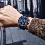 BENYAR - Stylish Wrist Watch for Men, Silicon Strap Quartz Movement