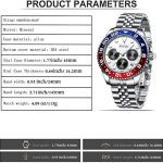 Chronograph Stainless Steel Waterproof Date Analog Watch