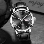 LIGE Men Casual Fashion Quartz Watch Roman Numeral