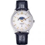 Analog Movement Watch Professional Flatline Phase of Moon