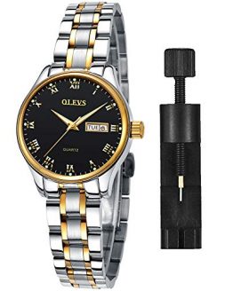 Women Watch with Day and Date,Female Watch for Small Wrist