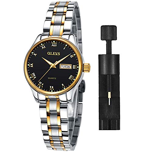 Women Watch with Day and Date,Female Watch for Small Wrist
