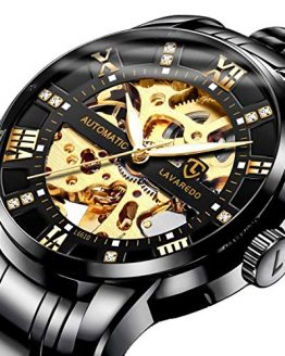 Steel Skeleton Watch Waterproof Automatic Self-Winding