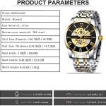 Mens Watches Gold Mechanical Automatic Self-Winding