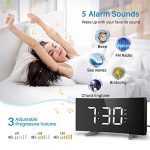 PICTEK Projection Digital Clock Radio for Bedrooms