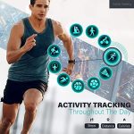 Smart Watch Fitness Tracker - Full Touch Screen, IP68 Waterproof, 10 Sports Modes, Health Monitoring, Message Reminders
