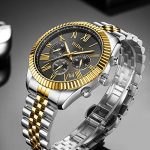 Mens Watches Men Chronograph Waterproof Analogue Quartz