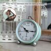 Peakeep 4" Battery Operated Antique Retro Analog Alarm Clock