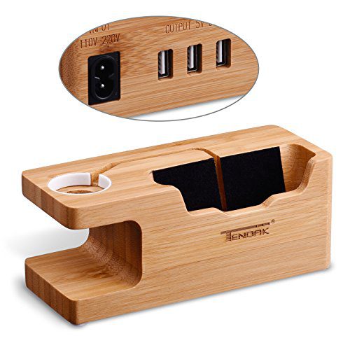 Wood Charging Dock Station for 38mm and 42mm Apple Watch