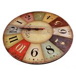 Rustic Wall Clock Battery Operated Non Ticking