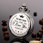 My Son I Love You Pocket Watch Chain Fob