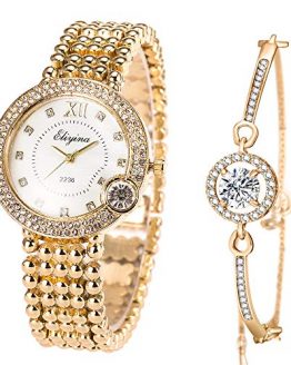 Luxury Ladies Watch Iced Out Watch with Quartz Movement