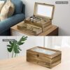 SRIWATANA Watch Box Case, 8-Slot Watch Organizer