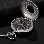 Silver Vintage Pocket Watch Steel Men Watch