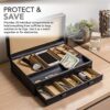 Watch Box with Valet Drawer for Dresser