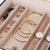 Elegant Necklace Organizer Box: 12 Compartments for Chains and Bracelets - The Perfect Jewelry Storage Solution