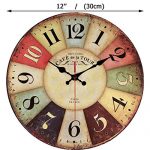 Rustic Wall Clock Battery Operated Non Ticking