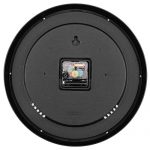Lumuasky Black Wall Clock, Silent Non-Ticking 12 Inch