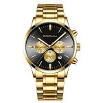CRRJU Men's Stopwatches Multifunctional Chronograph Wristwatches