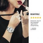 Two Tone Gold Silver Watch with Pave Diamond Face