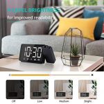 Alarm Clock with 360° Projector Sleep Timer