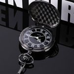 Black Dial and Chain Hicarer Quartz Pocket Watch