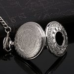 Mudder Vintage Roman Numerals Scale Quartz Pocket Watch