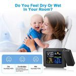 Weather Station Projection Alarm Clock for Bedroom