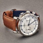 Muhle Glashutte Chronograph Automatic Watch Silver Dial with Blue Luminous