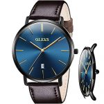 OLEVS Men's Ultra Thin Watches Watches for Men